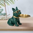 thumbnail image 4 of Statue Desktop Ornament Nordic Cute Candy Dish Entrance Key Holder for Bookshelf Green, 4 of 7