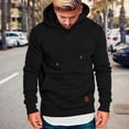 thumbnail image 4 of Essentials Hoodies for Men 2025 Long Sleeve Pullover Hooded Sweatshirt with Pockets Plain Hoody Mens Hoodies, 4 of 6