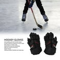 thumbnail image 4 of Ice Hockey Gloves, Hook Closure for Perfect Fit, Extra Padding Mesh Design Highly Fitting and  Nylon Fabric Gloves Hockey Stuff for Hockey Roller Hockey and, 4 of 7