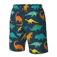 thumbnail image 5 of Naloa Colorful Dinosaur Men's Beach Shorts, Surfing shorts, Swim trunks, Quick Dry Swim Trunks for Surfing Beach Fun - Large, 5 of 9