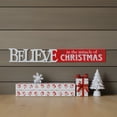 thumbnail image 2 of Parisloft Believe in the Miracle of Christmas Wood Wall Plaque, 2 of 9