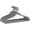 Gray QTY: 30, variant on NBBNHH Premium Non-Slip Velvet Clothes Hangers - 30/50/100/200 Pack, Black/Gray/Ivory