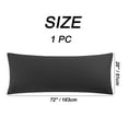 thumbnail image 6 of REGALWOVEN Zippered Body Pillow Cover Egyptian Cotton Pillowcases, Jumbo Black, 6 of 7