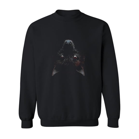 Upside Down Bat Sweatshirt Men -SPIdeals Designs, Male Medium