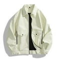 thumbnail image 6 of FYEGRE Men's Versatile Slim Fit Motorcycle Leather Jacket For And All Day Comfortable Wear White XXXXXXXXL, 6 of 6