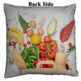 thumbnail image 2 of PKQWTM Full paper bag of different health food on a white Reversible Mermaid Cushion Cover Home Decor Sequin Pillow Case Size 20x20 inches, 2 of 2