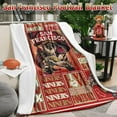 thumbnail image 2 of Football Blanket Gifts for Men Women Boys Soft Flannel Team Color Throw Blanket Merch, 50x60 Inches, 2 of 3