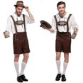 thumbnail image 1 of Men Oktoberfest Party Costume German Bavarian Beer Guy Lederhosen Traditional Fancy Dress, 1 of 5