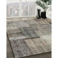 thumbnail image 2 of Ahgly Company Indoor Round Contemporary Sandstone Brown Patchwork Area Rugs, 5' Round, 2 of 6