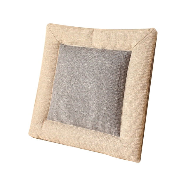 Ohufall Linen Cover Seat Cushions For Kitchen Dining Chairs Non-Slip Chair Pads With Ties Washable Pressure Relief For Home