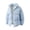 Q31 Light Blue, variant on Mifsaly Mens Puffer Jacket Solid Color Stand Collar Full Zip Casual Padded Winter Coat with Multi Pockets Light Blue,XL