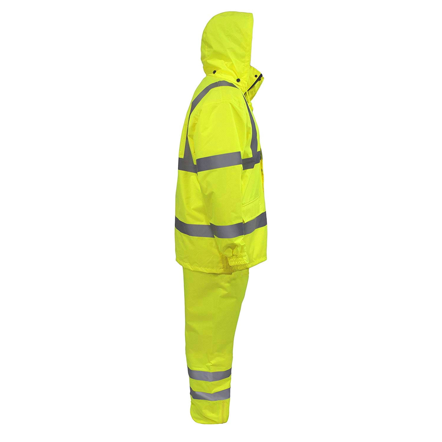 Majestic 2-Piece Hooded Waterproof Rain Suit, Hi-Visibility Yellow, 71 –  BHP Safety Products