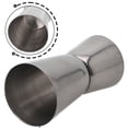 thumbnail image 2 of PASILI 15/30Ml Cocktail Bar Jigger Stainless Steel Japanese Design Jigger Double Spirit Measuring Cup For Home Bar Party Bar Accessorie, 2 of 9