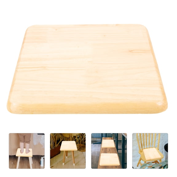HOOWIFFY Khaki Wooden Stool Cushion Replacement Seat Pad, and Deformation Resistant for Dining Chairs and Home Office Seating
