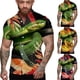 thumbnail image 3 of Camisas con estampado de serpiente en 3D, camisas hawaianas de manga corta de gran tamaño para playa, camisas y blusas casuales con botones para hombres, 3 of 4