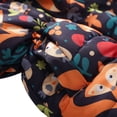 thumbnail image 5 of Toddler Girls Winter Warm Coat Floral Hooded Windproof Jacket with Faux Fur Hood Kids Thermal Parka Padded Overcoat Snowsuit Outerwear 3-10 Years, 5 of 7