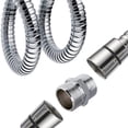 thumbnail image 3 of G1/2 Chrome Stainless steel Length Extender Shower Connector for Extra Long Hose, 3 of 5