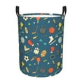 thumbnail image 1 of Fotbe Sports Ball Cesto de Ropa con Asas, Cesto Impermeable de Gran Capacidad, Bolsa de Lavado para Dormitorio, Cesto de Ropa con Ruedas y Asas-Medium, 1 of 6