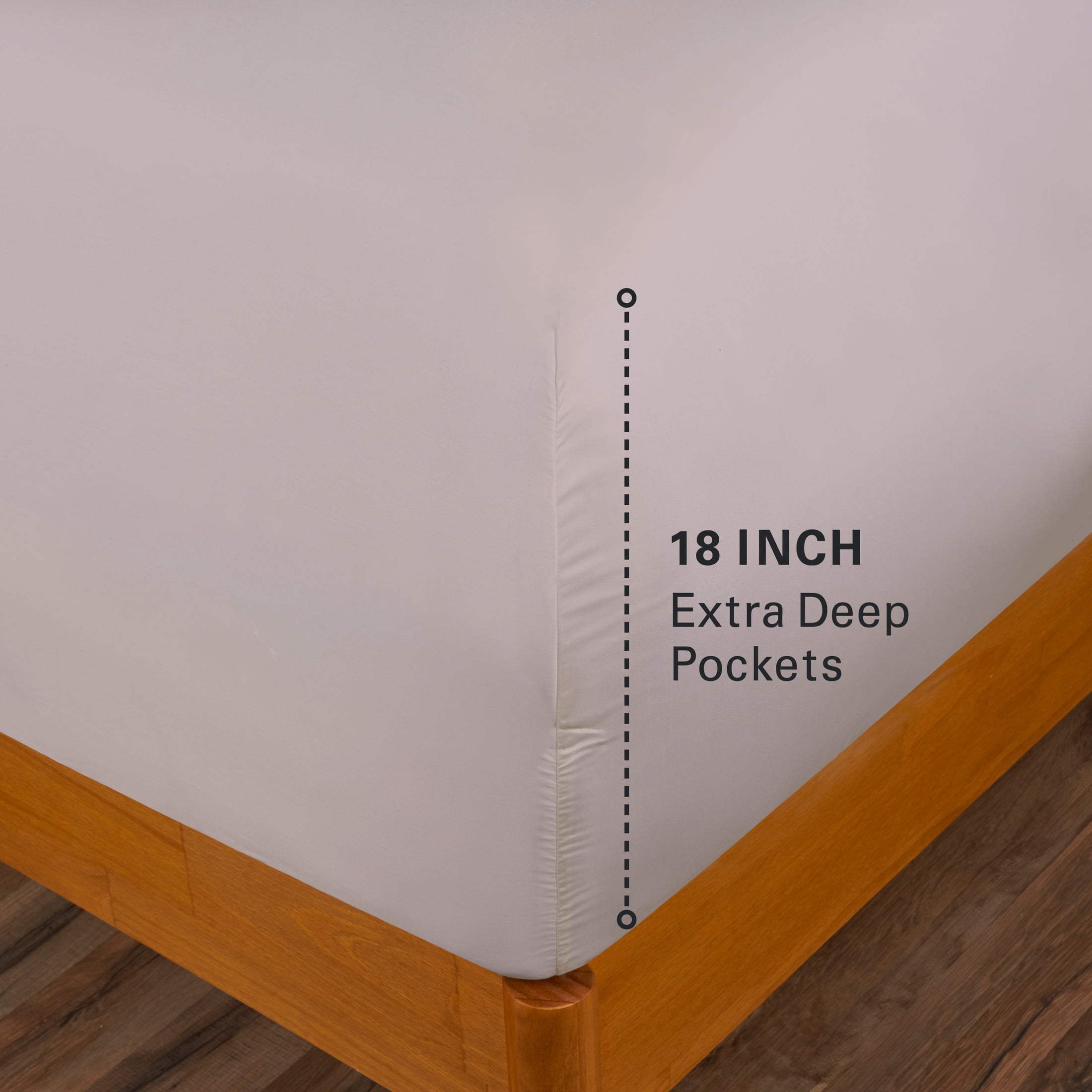 Allswell 100% TENCEL™ Lyocell Sateen King Sheet Set, 4-Piece Bed Sheets and Pillowcases, Cooling Bedding for Bed in a Bag Sets, 320 Thread Count, Mauve Dream, King
