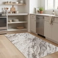 thumbnail image 5 of MICGEEK 3x5 Washable Area Rugs for Entryway, Modern Abstract Non Slip Carpet, Low Pile Indoor Rug for Bedroom Home Decor Carpets, Brown, 5 of 9