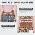 thumbnail image 6 of Pioneer Flower Floral Print Pattern Apron for Women and Men, Cotton Linen Waterproof with Pockets, Adjustable, 33x27 Inch for Kitchen, Gardening, BBQ, Salon, 6 of 6