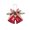 Multicolor-5A-home supplies, variant on ABPWLY Home Christmas Hanging Small Bells Velvet Bow Pine Cones Decorations Plastic Iron Metal Holiday Pendant Christmas Gifts