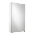 thumbnail image 4 of Croydex Dawley Single Door Steel Medicine Cabinet with Mirror in White (16x26in), 4 of 8