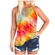 thumbnail image 1 of Camiseta sin mangas con cuello redondo para mujer a la moda para adultos Camiseta corta holgada con estampado de tirantes Pompotops  lopia995361, 1 of 5