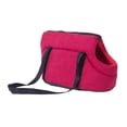 thumbnail image 4 of Asiento de coche para perros Bolsa de viaje Bolso cómodo Bolso de hombro Perrera de transporte con asa Jaula de asas Portador de mascotas para caminar , Rojo 45x22x20cm Fernando Portador de viaje portátil, 4 of 8