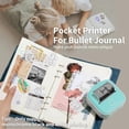 thumbnail image 4 of Mini impresora de pegatinas de bolsillo Ponek T02, impresora de recibos portátil, impresora térmica fotográfica para teléfono, compatible con iOS y Android, con cápsulas de impresión para estudio, dia, 4 of 5