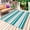 Grey Duck Green, variant on Black Red Striped Outdoor Rug 5x8 Ft - Reversible Patio Rug Outdoor Camping Rugs, Horizontal Lines Simple Minimalist Washable Indoor Outdoor Area Rugs, Non-Slip Outdoor Carpet Runner for Deck/Porch