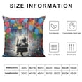 thumbnail image 5 of Orinice Balloons Graffiti Art Graphic Decorative Pillow Cover for Home Couch Living Room 20x20in, 5 of 5