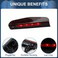 thumbnail image 4 of Luces LED de freno de tercera posición únicas para Opel para Vauxhall Corsa D S07 2006-2014, carcasa roja de plástico impermeable, 4 of 7