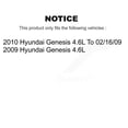 thumbnail image 2 of Transit Auto Front Rear Disc Brake Rotors and Semi-Metallic Pads Kit for Car Hyundai Genesis 4.6L K8S-101423, 2 of 11