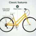 thumbnail image 3 of Schwinn Wayfarer 7 Hybrid Bike, 700c Wheel, Ages 14+, Mango, 3 of 9