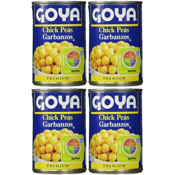 Goya Chick Peas 15.5 Oz | Garbanzos 439G (Pack Of 04)