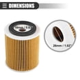 thumbnail image 3 of 1 Juego de Filtro de Aceite del Motor con Junta para Mini Cooper 2002-2008 para Ram 700 2015-2017 Amarillo, 3 of 7