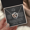 thumbnail image 2 of Interlocking Hearts Necklace - Romantic Gifts for Wife - Birthday Gift Ideas for Her - Soulmate Necklace from Husband - To My Wife Jewelry Gift, 2 of 8