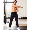 thumbnail image 3 of Potopok Mens Sweatpants with Zipper Pockets 5 Pack Athletic Joggers for Men Warm Slim Fit Track Workout Running Sweat Pants, 3 of 8