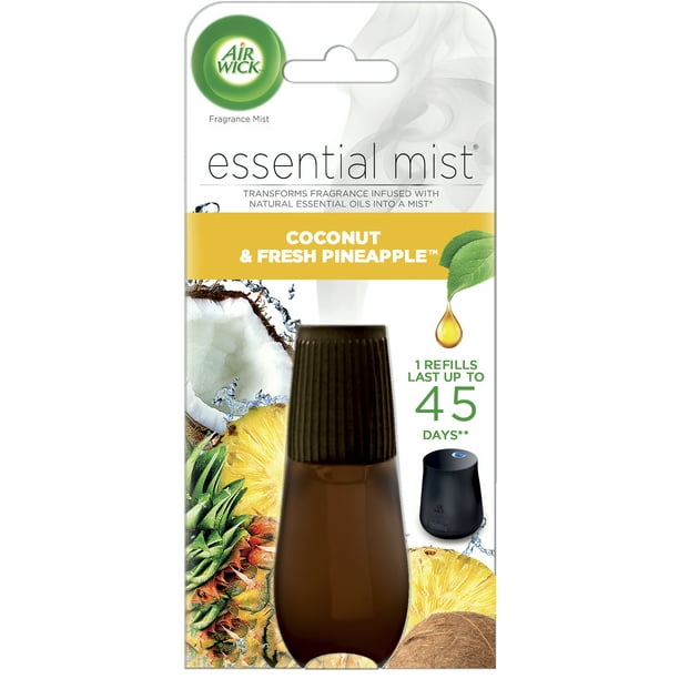 Air Wick Essential Mist Refill, 1 ct, Coconut and Pineapple, Essential