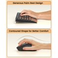 thumbnail image 3 of Set de Teclado y Ratón Inalámbricos Seenda COE200 Ergonómico Negro, 3 of 7
