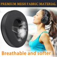 thumbnail image 6 of SOULWIT Mesh Fabric Earpads Replacement for Sony MDR-CD350/CD450/CD550/V600/V900/V900HD/Z600/Z900/7509/7509HD Headphones, Ear Pads Cushions with High-Density Memory Foam - Black, 6 of 7