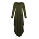 thumbnail image 2 of Maxi Partido Cuello EnV Manga Larga Casual Mujer Casuales Apariencia Atractiva Muchacha Colco Vestido largo maxi de las mujeres, 2 of 7