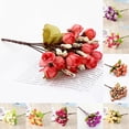 thumbnail image 4 of KDJ 15 Heads Small Bud Artificial Rose Bract Silk DIY Wed Home Christmas Photo Prop - for Home Decor, 4 of 10