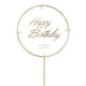 thumbnail image 1 of Matsuzay Llamativas decoraciones de pastel de metal para la fiesta de cumpleaños Primeros de la torta de cumpleaños Pastel de feliz Kits de decoración para fiestas Blanco, 1 unidad 7.8 pulgadas, 1 of 1