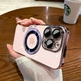 thumbnail image 2 of For iPhone 15 Pro Max Clear Magsafe Magnetic Plating Camera Lens Case Cover Skin, 2 of 2