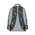 thumbnail image 3 of Monster Cartoon Truck Black Pattern Backpack for School, Cute School Bag with Adjustable Shoulder Straps and Padded Back, 15.3"x11"x6.7", 3 of 5