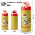 thumbnail image 2 of Kids Insulated Water Bottle - Pompompurin 16.9 Oz Stainless Steel Travel Bottle with Straw, Double Wall Vacuum Insulated Water Bottles for Boys Girls, 2 of 7