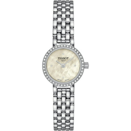 Tissot Lovely Round Mother of Pearl Dial Diamond Bezel Steel Women's Watch T140.009.61.116.00