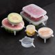 thumbnail image 4 of 2 Juegos de Tapas Elásticas de Silicona Transparente Tapas para Tazones de Resistentes Al Calor Sunnimix Tapas de sellado elástico de silicona, 4 of 8
